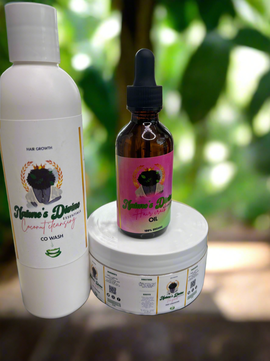Hair Revival Bundle – 2oz Hair Crack + Scalp Essentials